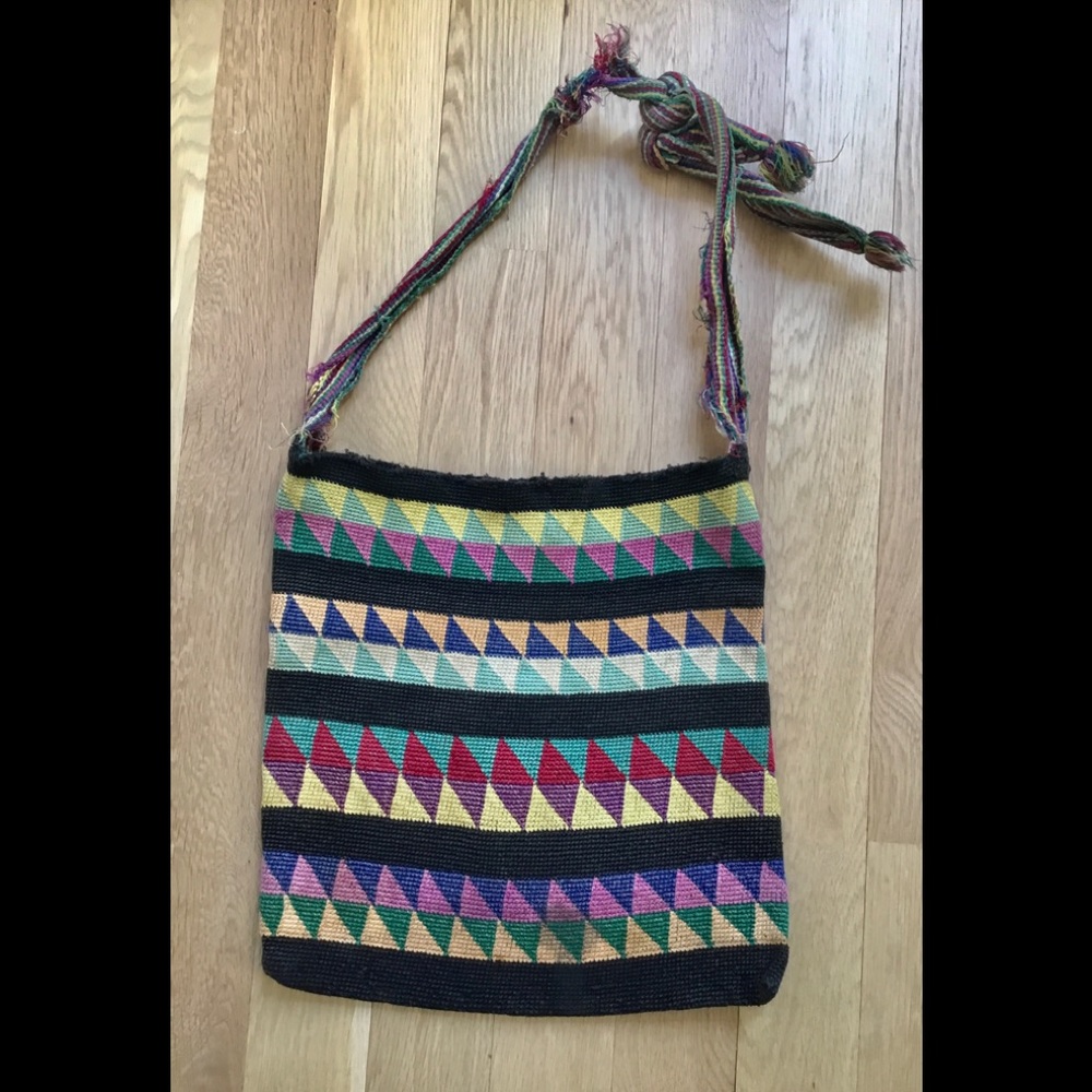 Guatemalan handwoven sack vintage heavyweight weave